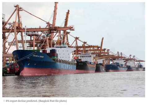 Thailand Shippers Maintain Full Year View Of 8 Export Decline Asean