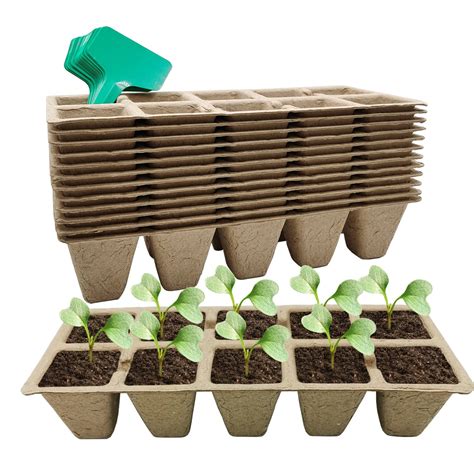 Buy Slkijdhfb 120 Cells Seed Starter Tray Seed Starter Peat Pots Kit