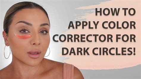 How To Apply Color Corrector For Dark Circles Nina Ubhi Youtube