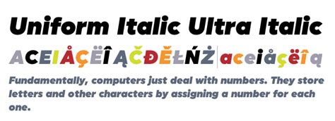 Uniform Italic Ultra Italic
