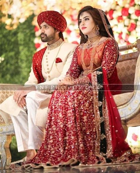Pakistani Wedding Couple Latest Bridal Dresses Bridal Dress Design