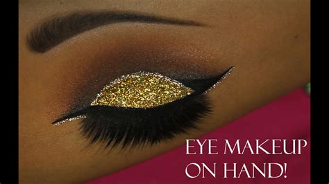 Eye Makeup On Hand Youtube