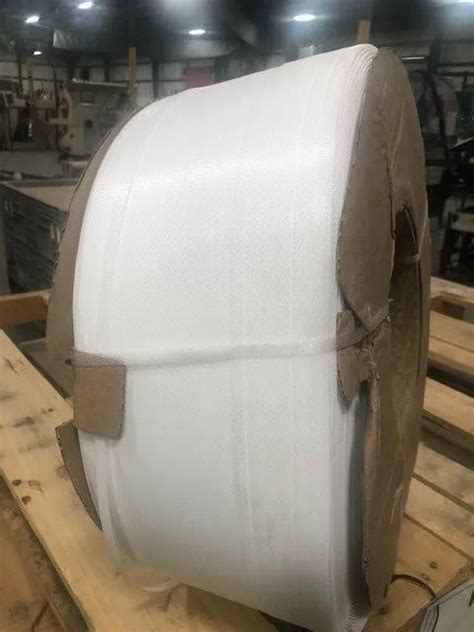 Machine Grade White Poly Strapping 5mm X 0017 X 24000 Ft White