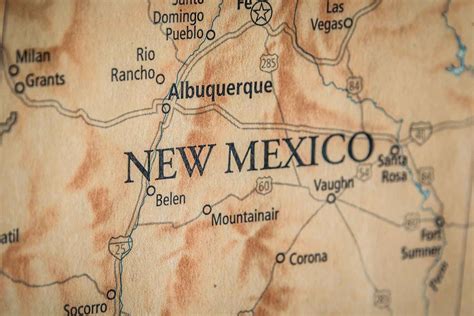Home Décor Globes And Maps Original 1921 Antique Map Of New Mexico And