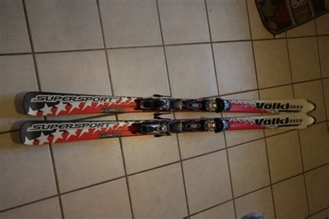 Volkl Supersport 175 Cm Skis With Marker M12 Bindings Silver Red Black My Ski Gear Site