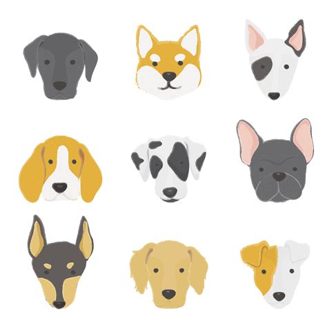Illustration Of Dogs Collection Download Free Vectors Clipart