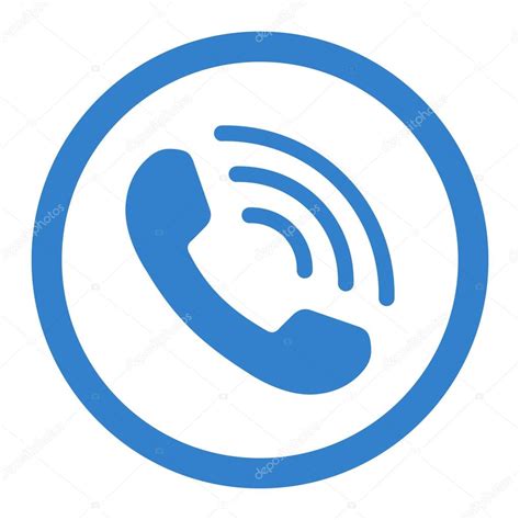 Telephone Call Circled Vector Icon — Stock Vector © Ahasoft 90382398