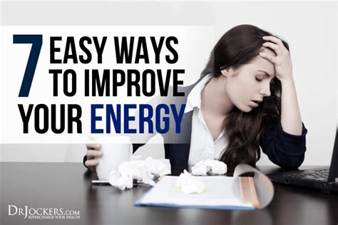 7 Easy Ways To Improve Your Energy Levels