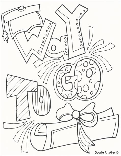 Here is a free coloring page of graduation. Graduation Coloring Pages and Printables - Classroom Doodles