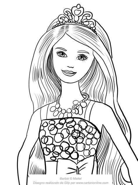 Barbie Birthday Party With A Face In The Foreground Coloring Pages