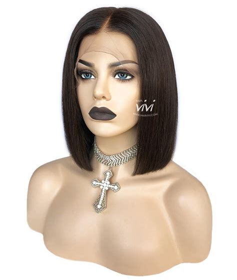 Kylie Human Hair Bob Wigs Fake Scalp Lace Front Pre Bleached Hd Lace