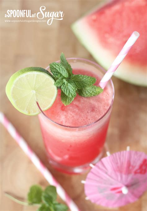 Watermelon Coconut Drink A Spoonful Of Sugar