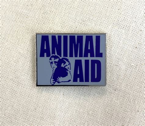Animal Aid Logo Enamel Badge