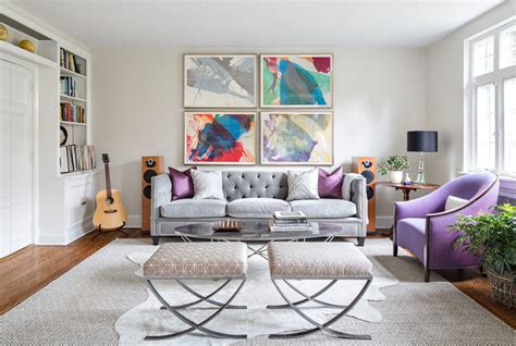 Living Spaces Transitional Living Room New York By Clean Design