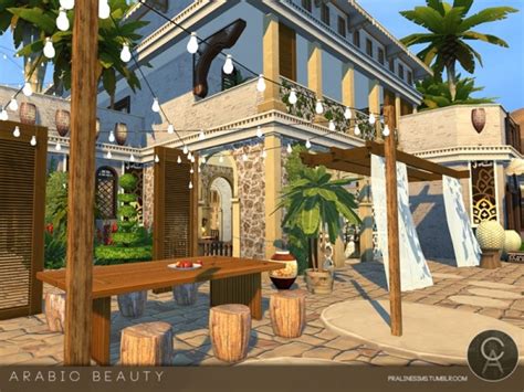 The Sims Resource Arabic Beauty House By Praline Sims • Sims 4 Downloads