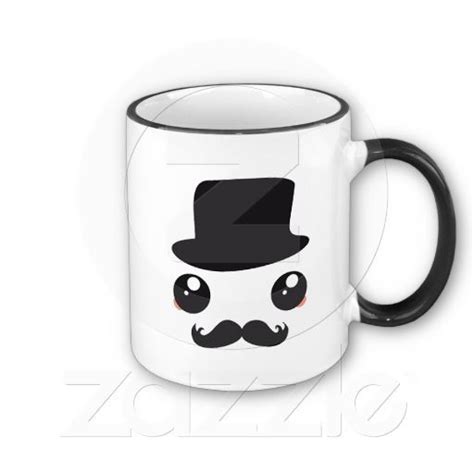 Sir Kawaii Moustache Holmes Mug Moustache Custom Mugs Holmes Tea