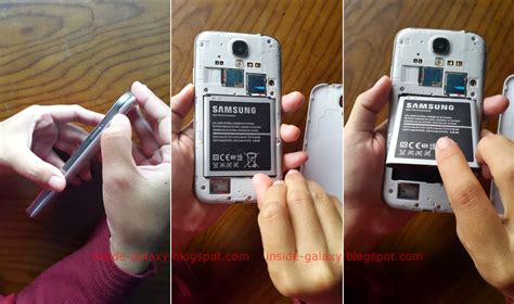 Inside Galaxy Samsung Galaxy S4 How To Remove Or Insert The Battery