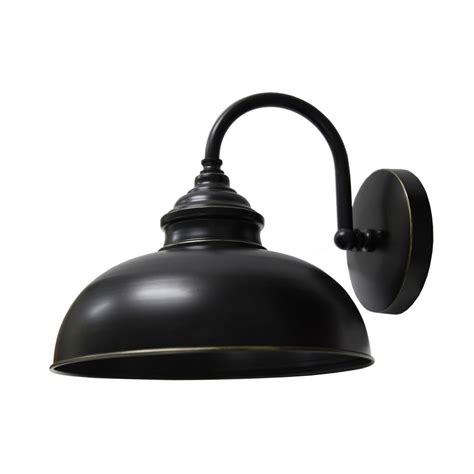 Y Decor 1 Light Imperial Black Outdoor Wall Mount Sconce Light