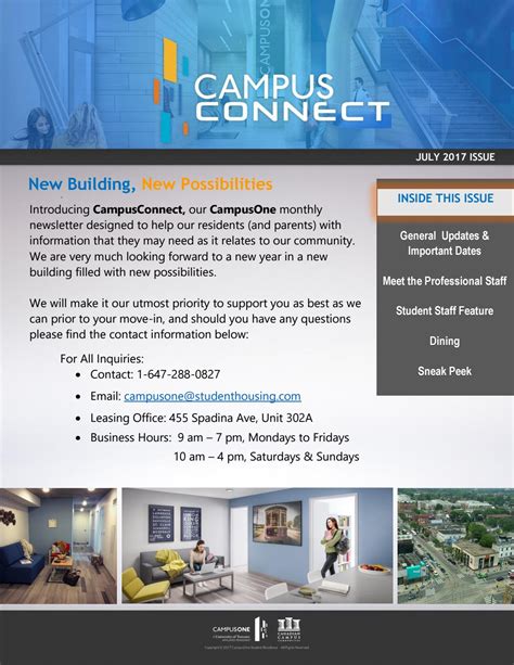 Campus Connect July Issue by Canadian Campus Communities - Issuu