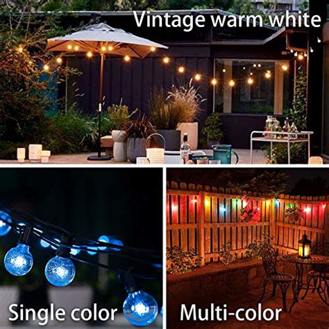Sunthin 48ft Colored Led Outdoor String Lights For Holiday Party Lights