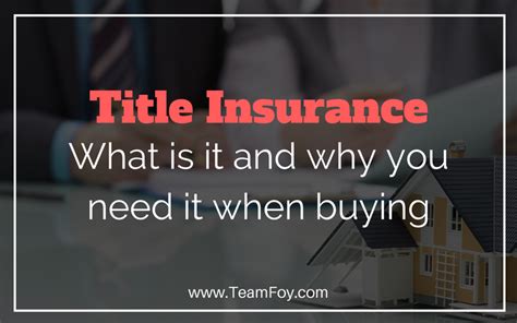 The Guide On Title Insurance And Why Its Important Kevin Foy Realtor