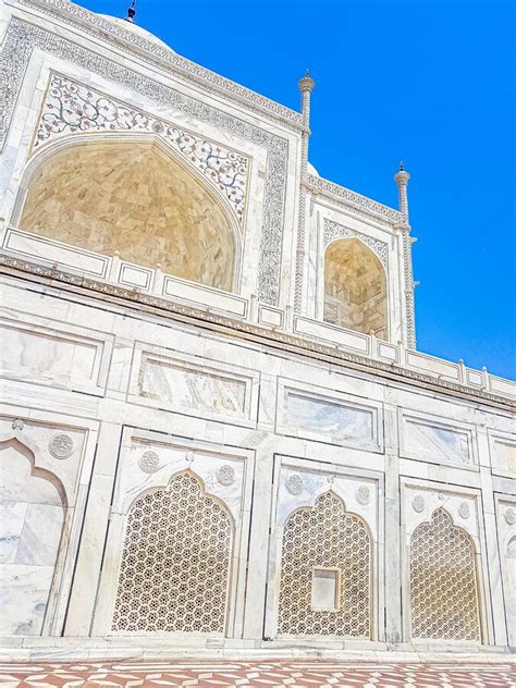 Taj Mahal Agra India Mogul Marble Mausoleum Amazing Detailed