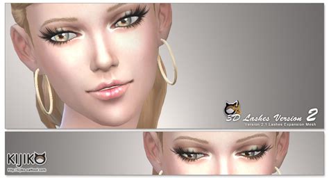 Sims 4 Ccs The Best 3d Lashes By Kijiko Sims