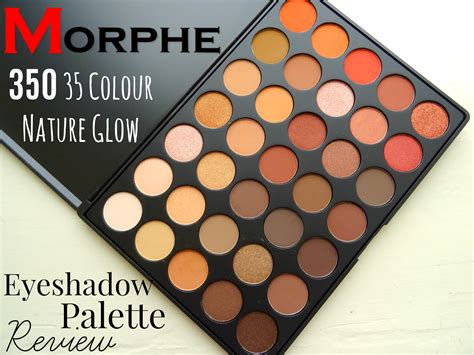 Morphe 35o 35 Colour Nature Glow Eyeshadow Palette Review Emily Bashforth