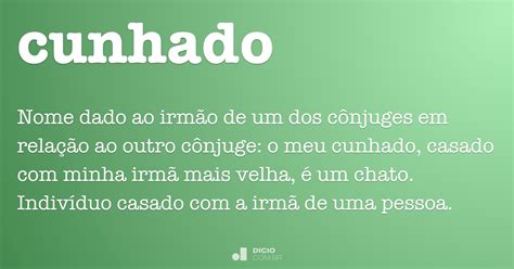 Cunhado Dicio Dicionário Online De Português