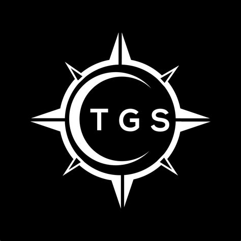 Tgs Abstract Technology Logo Design On Black Background Tgs Creative