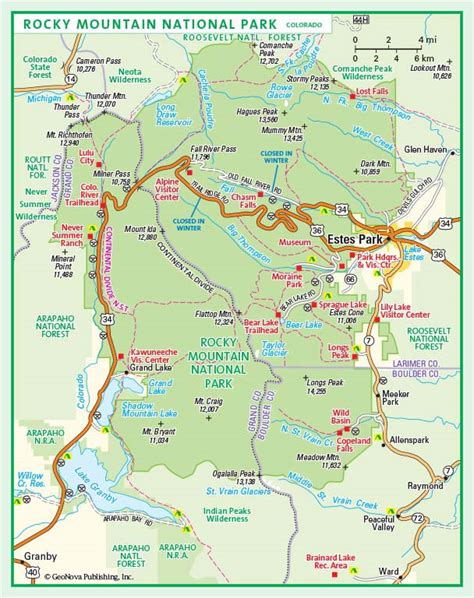 Rocky Mountain National Park Maps Usa Maps Of Rocky Mountain National