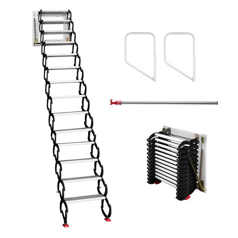 Buy Intsupermaiattic Ladder Loft Stairs Attic Stairs Pull Down 14 Steps