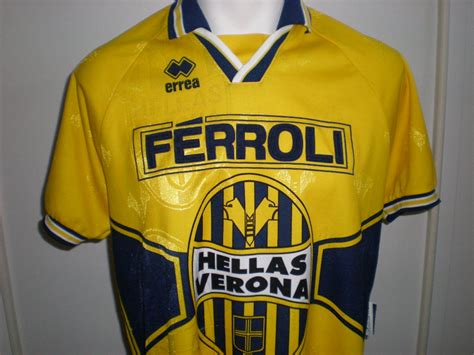 Hellas Verona Fc Home Maglia Di Calcio 1996 1997
