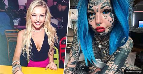 Tattoo Model Amber Luke Reveals What She Looked Like Before All The Ink