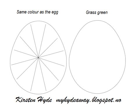 Free printable easter egg templates for coloring and other crafts! My Craft and Garden Tales: An Easter egg - with tutorial