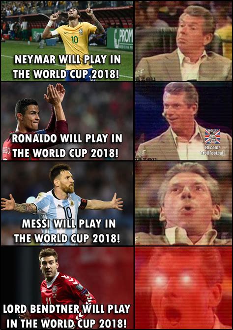 World Cup 2018 Lord Bendtner 😍 Messi Neymar Football Jokes