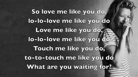 Ellie Goulding Love Me Like You Do Lyrics Youtube