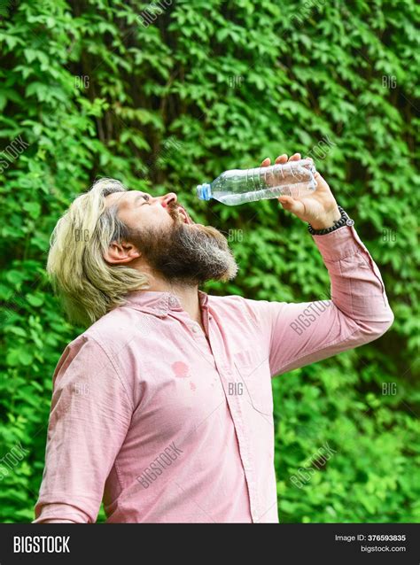 Thirsty Guy Drinking Image And Photo Free Trial Bigstock