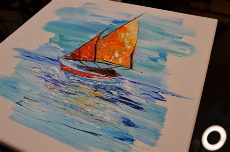 How To Paint A Sailboat With Acrylics Painting Quick And Easy For