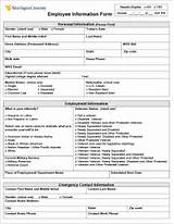 Employee Payroll Information Form Images