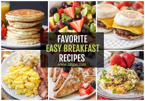 30 Quick And Easy Breakfast Ideas Lil Luna
