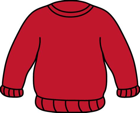 Red Sweater Clip Art Red Sweater Image