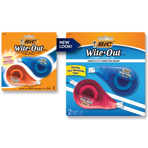 Bic Wite Out Ez Correct Correction Tape 2 Count Buy Online In United