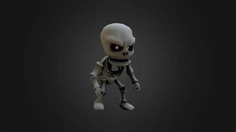 Stylized Skeletons Low Poly