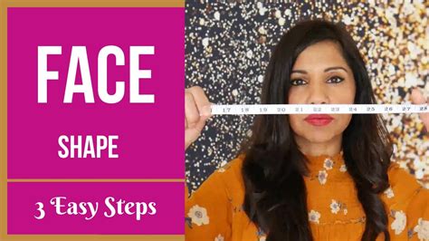 How To Measure Your Face Shape Quickly And Easily Youtube