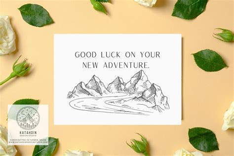 Good Luck On Your New Adventure Good Luck Card Etsy Uk