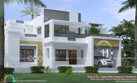 2400 Sq Ft Modern 4 Bhk Contemporary House Kerala Home Design And