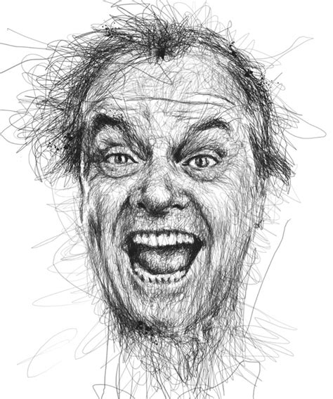 Scribble Style Portraits By Vince Low