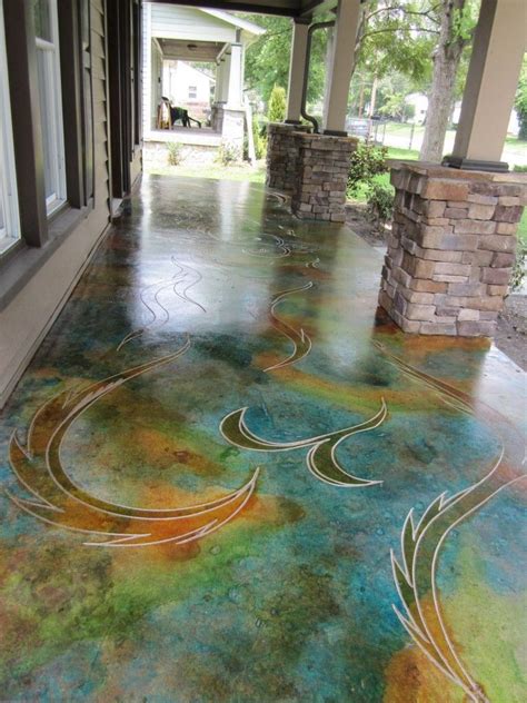 Diy Concrete Patio Floor Painting Ideas