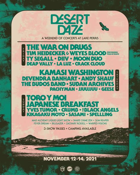 Desert Daze Announces Scaled Back 2021 Festival Billboard